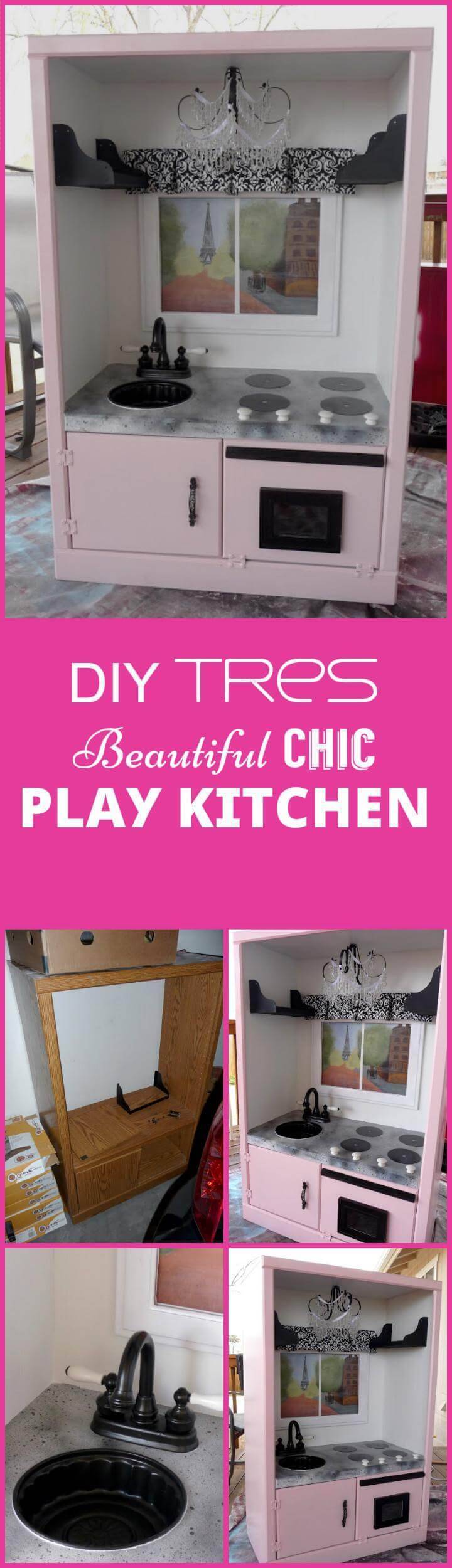 easy yet beautiful tres beautiful chic play kitchen